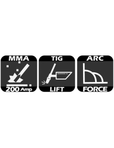 EQUIPO SOLDADURA INVERTER SD MMA ARC 200 C/MAL.