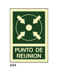 Señal 210x297 pvc 106 l434 punto de reunion - Ferretería Aubert