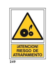 Señal 210x297 pvc 350 riesgo de atrapam. - Ferretería Aubert