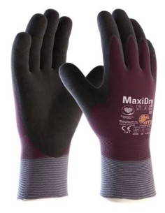 GUANTE ATG MAXIDRY 56-451 VIOLETA/NG. T11